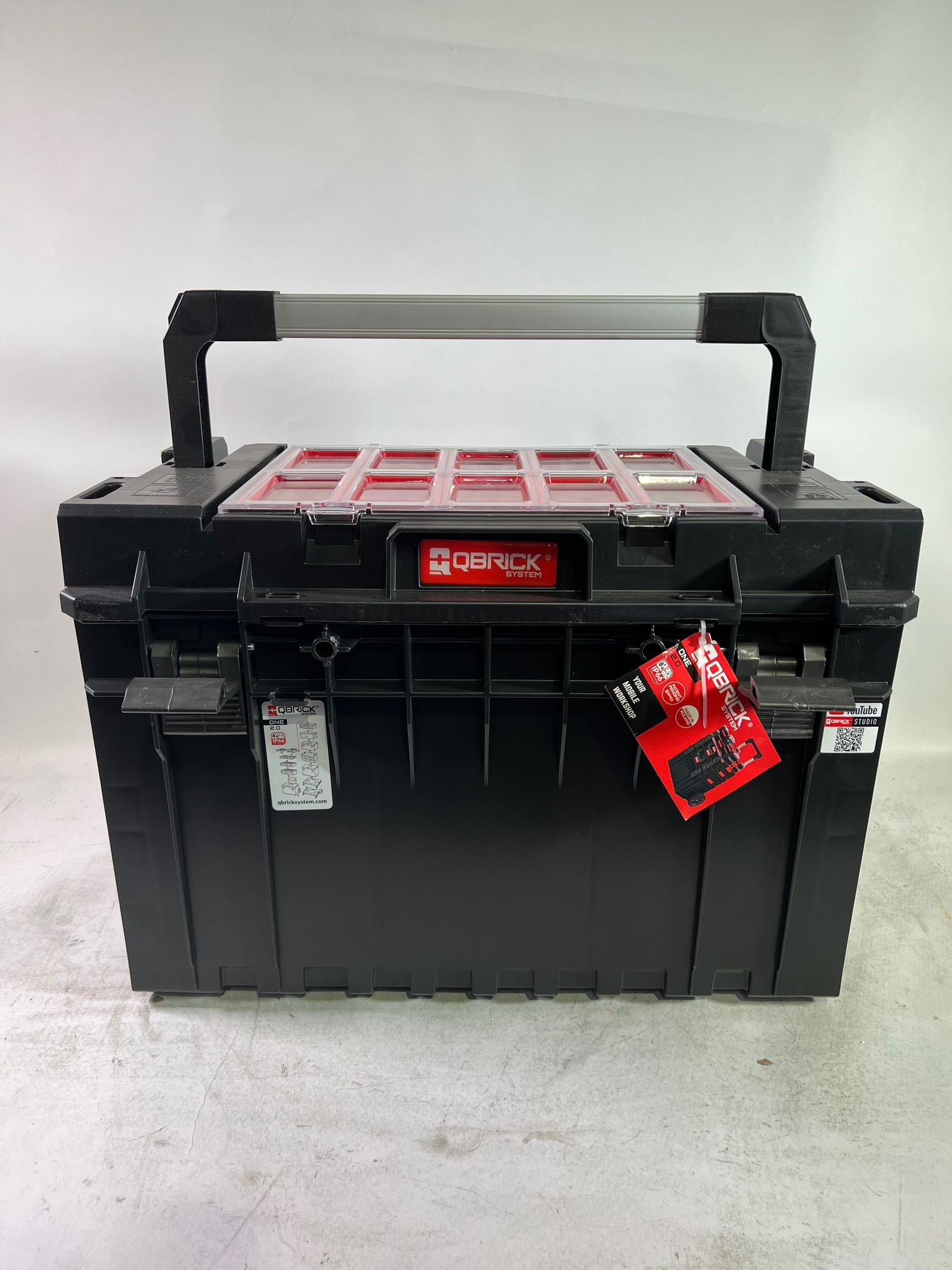 Qbrick System ONE 450 2 0 Expert Werkzeugkoffer 585 x 385 x 420 mm 52 l stapelbar IP66 Beschaedigt 0 - toolbrothers