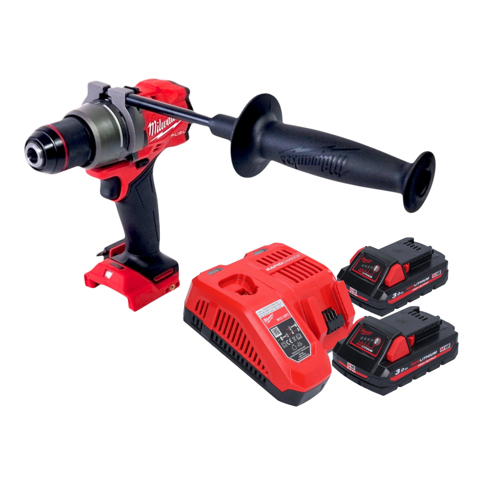 Milwaukee M18 FDD3 302 Akku Bohrschrauber 18 V 158 Nm Brushless 2x Akku 3 0 Ah Ladegeraet 0 - toolbrothers