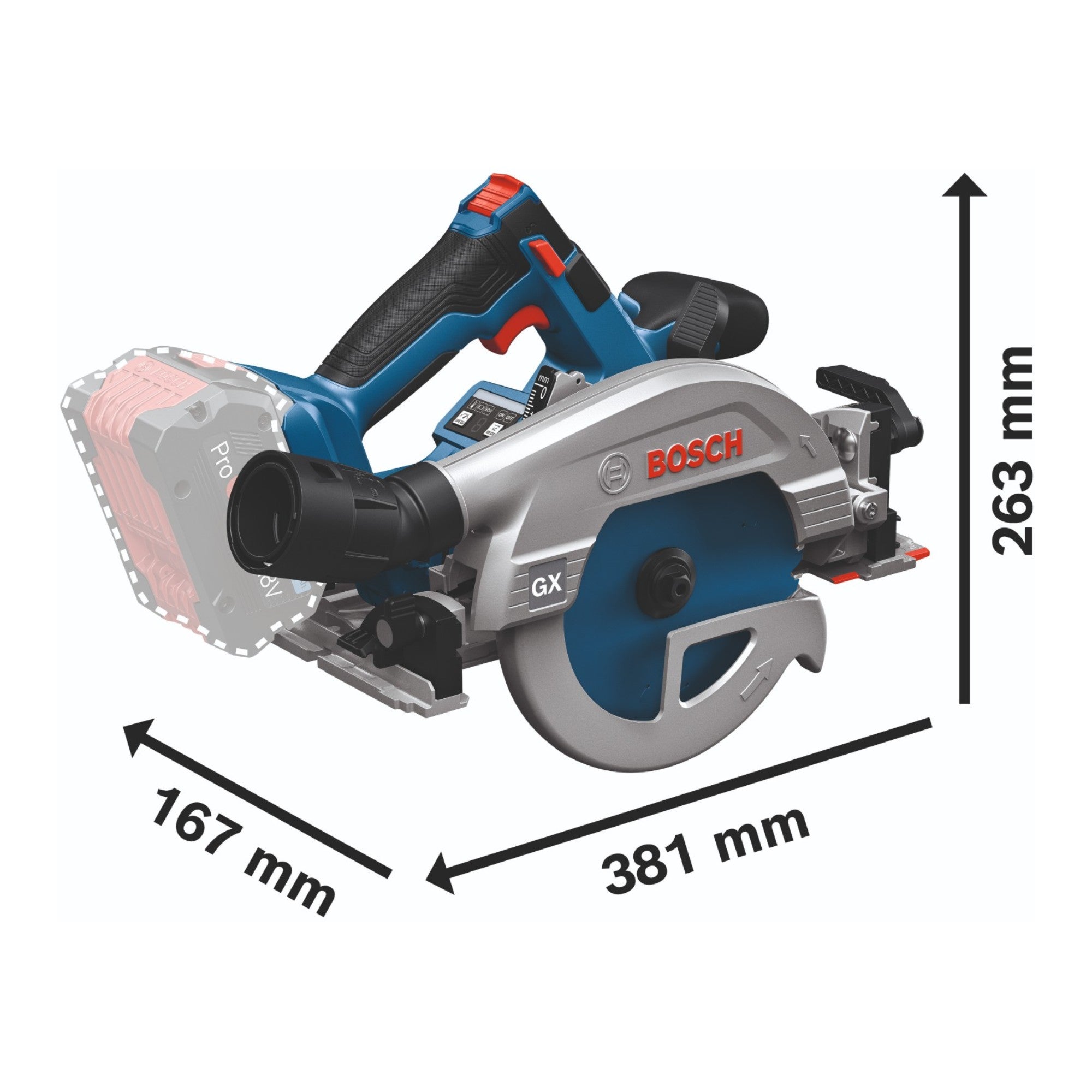 Bosch GKS 18V 57 2 GX Professional Akku Kreissaege 18 V 165 mm Brushless 1x ProCORE Akku 5 5 Ah Ladegeraet L Boxx 4 - toolbrothers