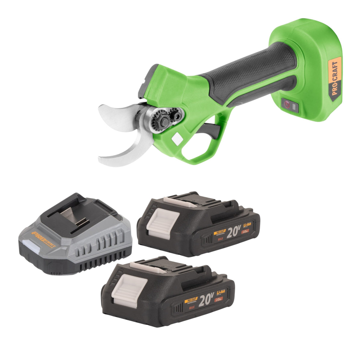 Sécateur à batterie Procraft ES22Libb 20 V 25 mm sans balais + 2 batteries 2,0 Ah + chargeur