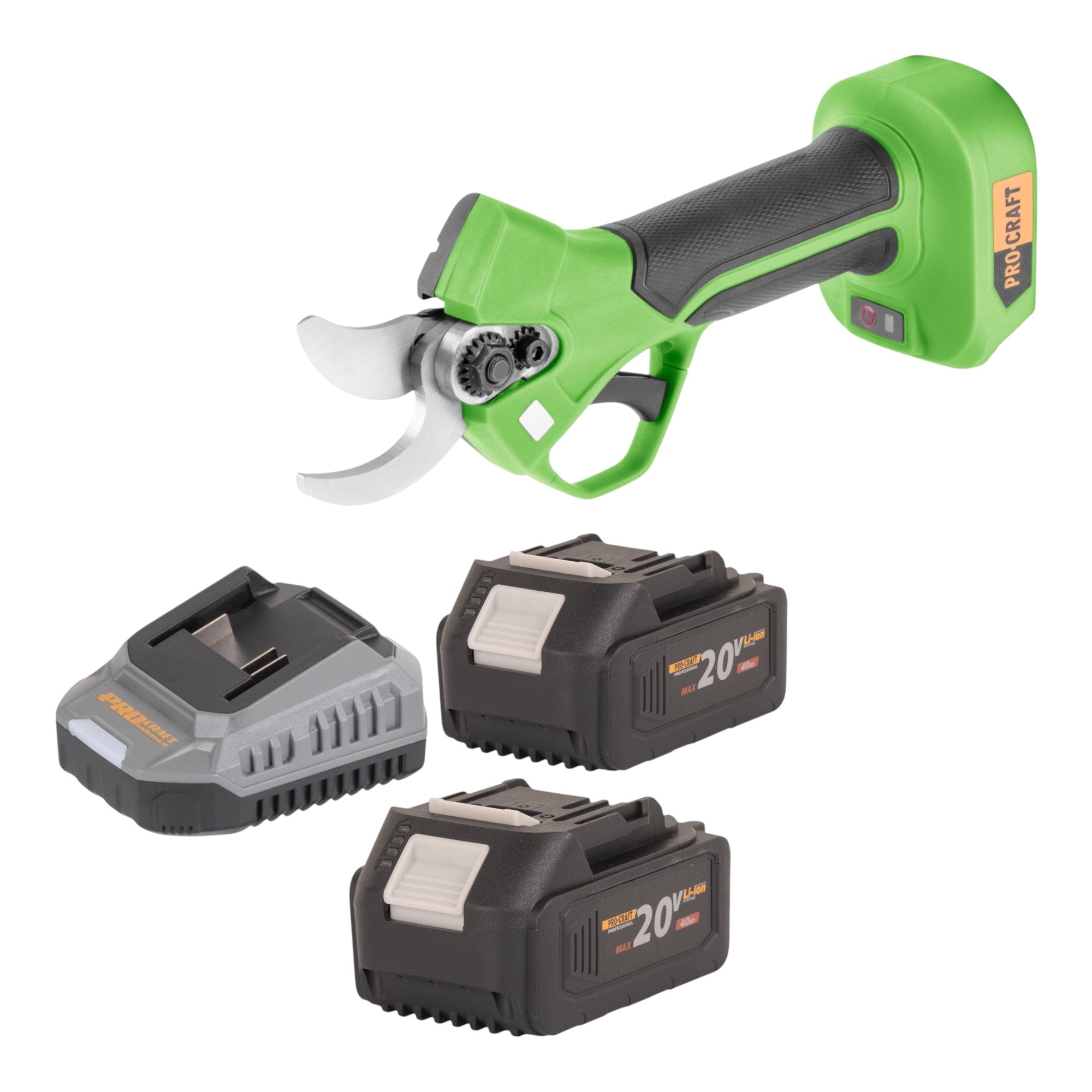 Procraft ES22Libb Akku Astschere 20 V 25 mm Brushless 2x Akku 4 0 Ah Ladegeraet 0 - toolbrothers