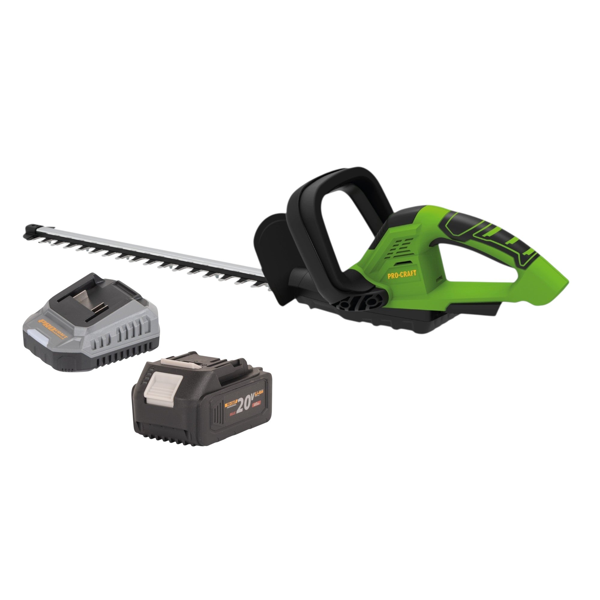 Procraft PZA24bb Akku Heckenschere 20 V 510 mm Brushless 1x Akku 4 0 Ah Ladegeraet 0 - toolbrothers
