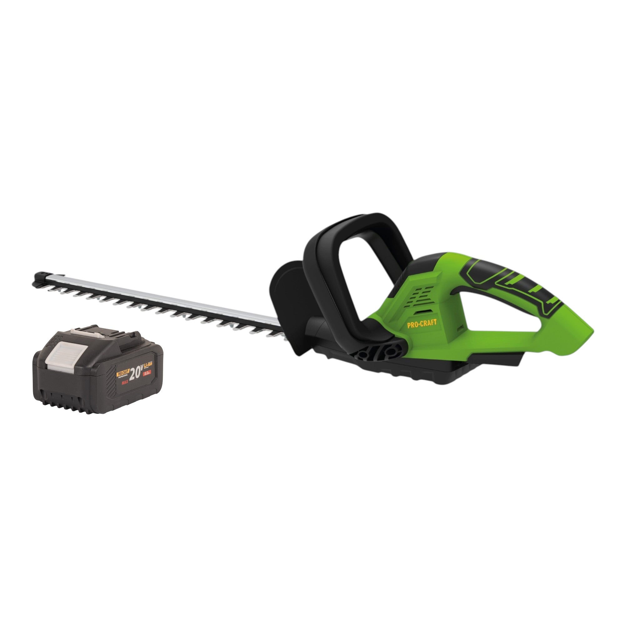 Procraft PZA24bb Akku Heckenschere 20 V 510 mm Brushless 1x Akku 8 0 Ah ohne Ladegeraet 0 - toolbrothers