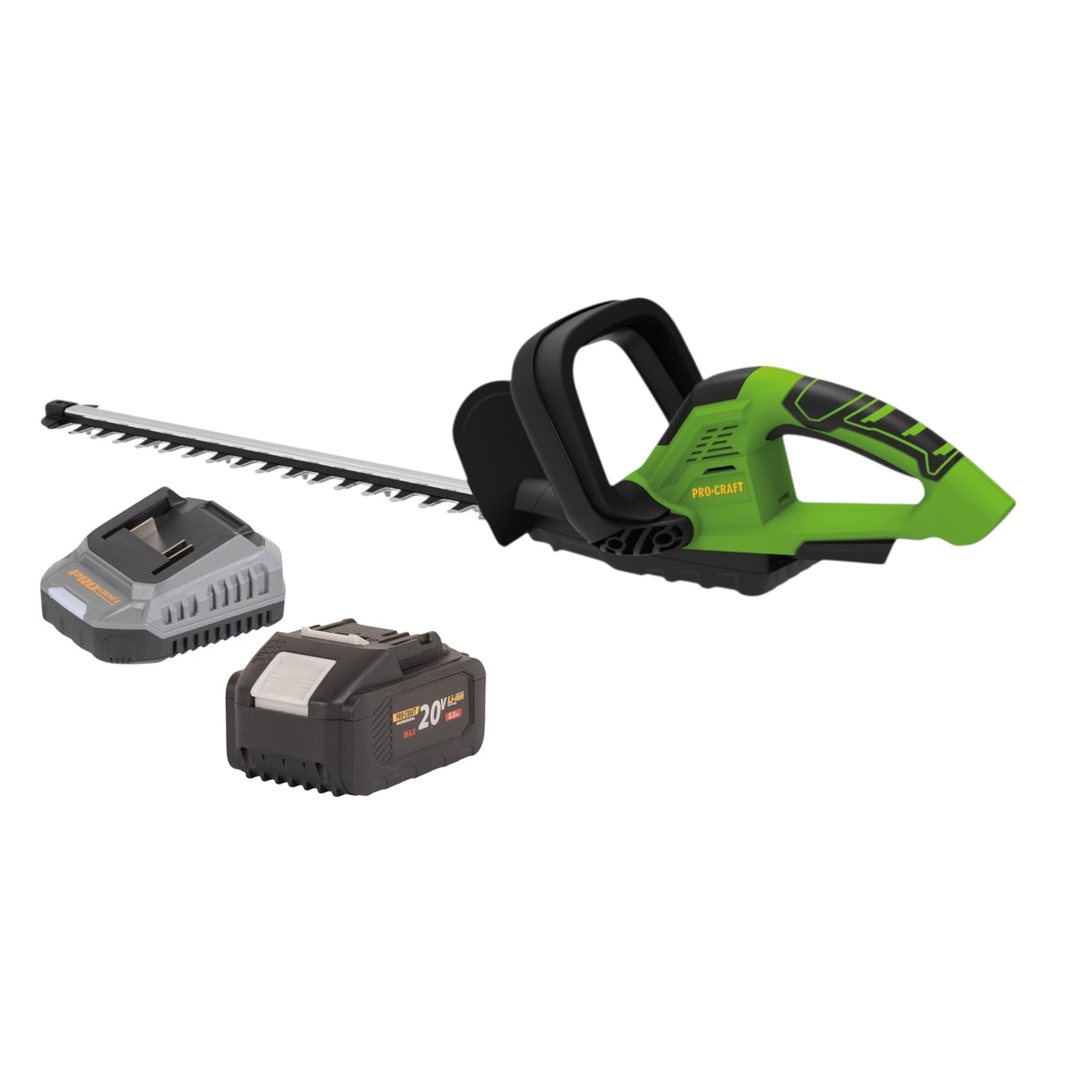 Taille-haie sans fil Procraft PZA24bb 20 V 510 mm sans balais + 1 batterie 8,0 Ah + chargeur