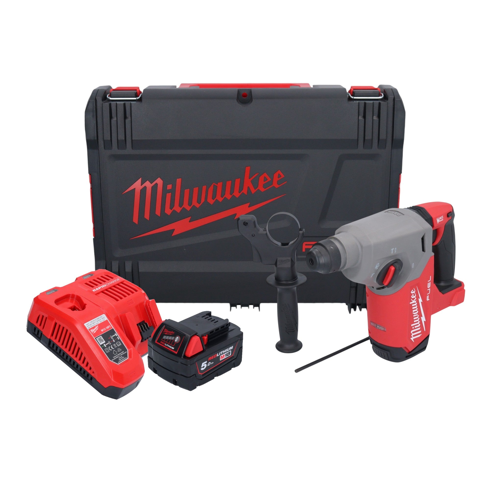 Milwaukee M18 FH 501X Akku Bohrhammer 18 V 2 5 J SDS plus Brushless 1x Akku 5 0 Ah Ladegeraet HD Box 0 - toolbrothers