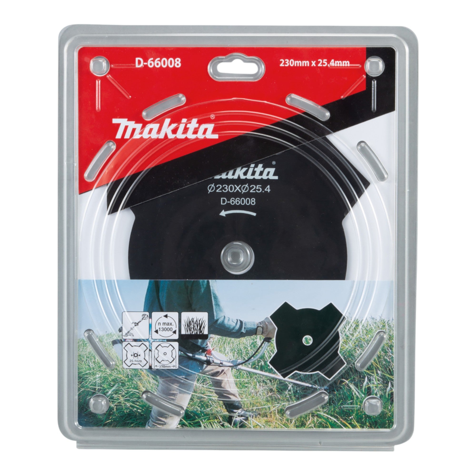 Makita D 66008 4 Zahn Schlagmesser 230 x 25 4 mm fuer Sensen und Freischneider 1 - toolbrothers