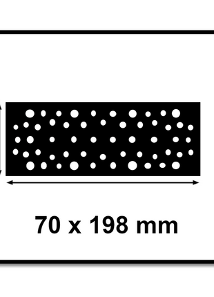 Mirka Schleifschuh Netz 70 x198 mm Grip 48L Medium ( 8292383011 ) - Toolbrothers