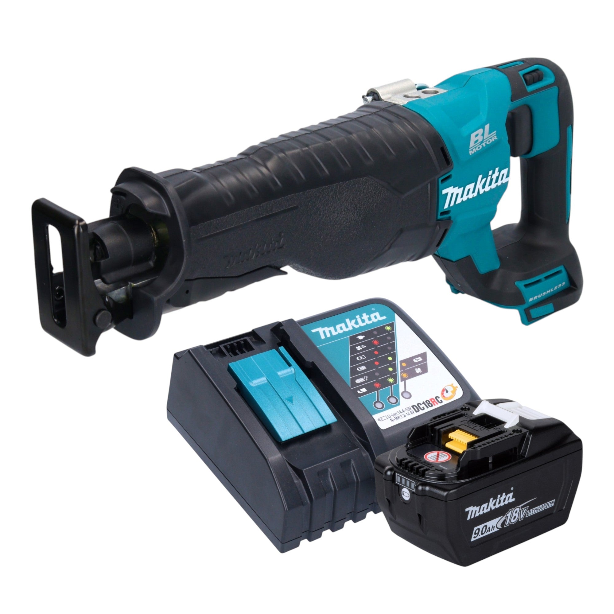 Makita DJR 187 Z Akku Reciprosaege Saebelsaege 18 V Brushless 1x Akku 9 0 Ah Ladegeraet 0 - toolbrothers
