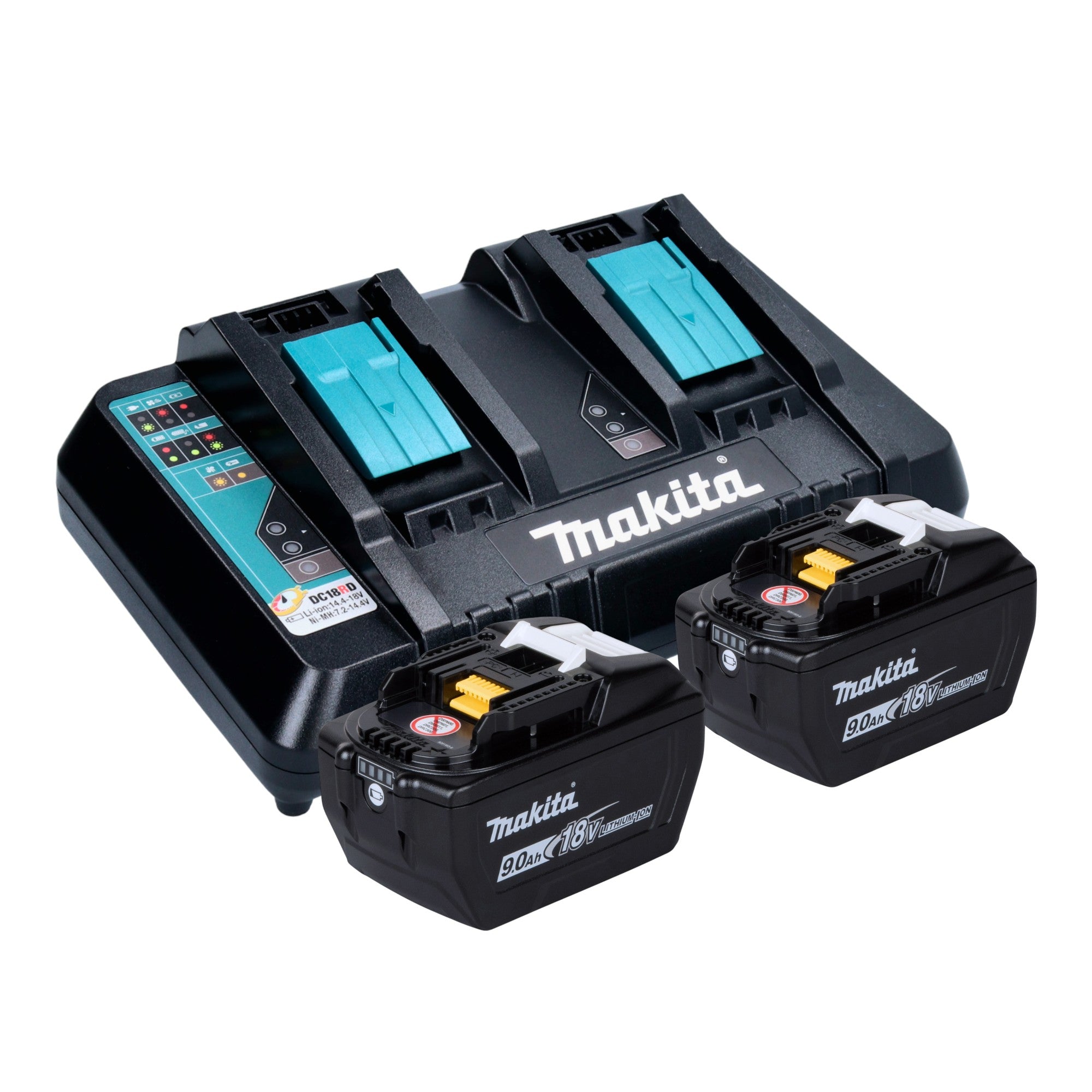 Makita DKT 360 Z Akku Wasserkocher 36 V 2x 18 V 0 8 L 2x Akku 9 0 Ah Ladegeraet 2 - toolbrothers