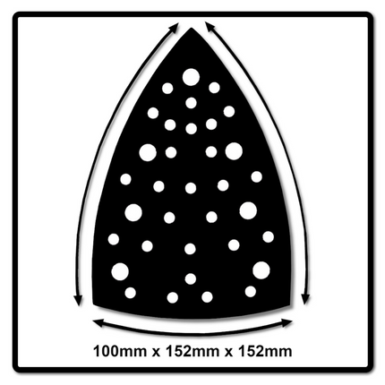 Mirka Delta Schutzauflage 100x152x152mm Grip 34 Loch, 5 Stk. ( 8295902011 ) - Toolbrothers
