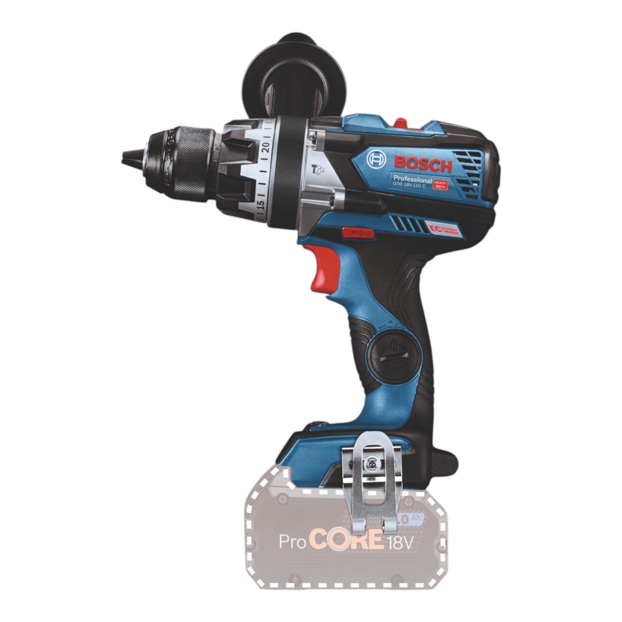 Bosch GSB 18V 110 C Professional Akku Schlagbohrschrauber 18 V 110 Nm Brushless 1x ProCORE Akku 4 0 Ah Ladegeraet 3 - toolbrothers