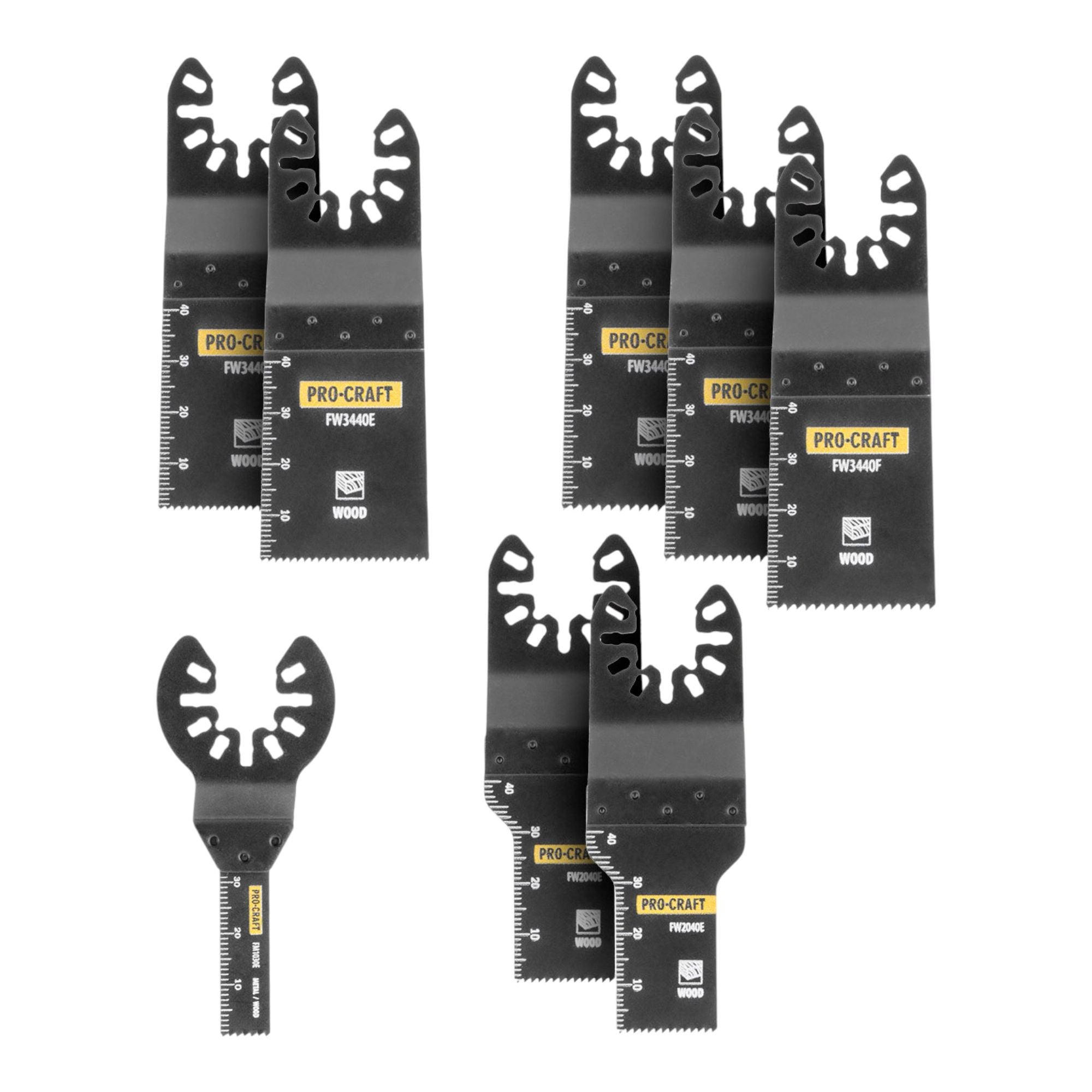 Procraft MB10 Saegeblatt Set 10 tlg fuer oszillierende Multifunktionswerkzeuge 2 - toolbrothers