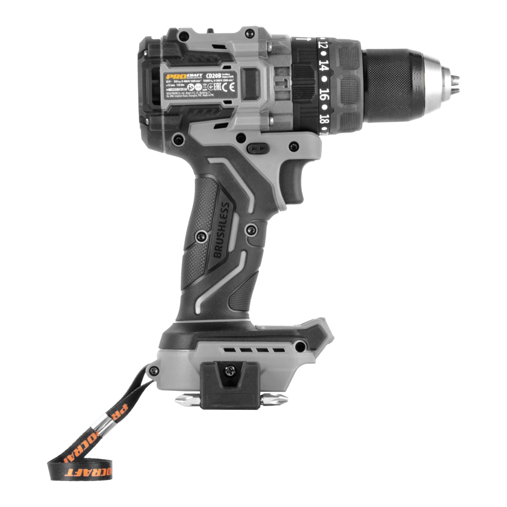 Procraft Industrial CD20B BB Akku Schlagbohrschrauber 20 V 150 Nm Brushless 1x Akku 4 0 Ah RHINO Toolcase ohne Ladegeraet 4 - toolbrothers