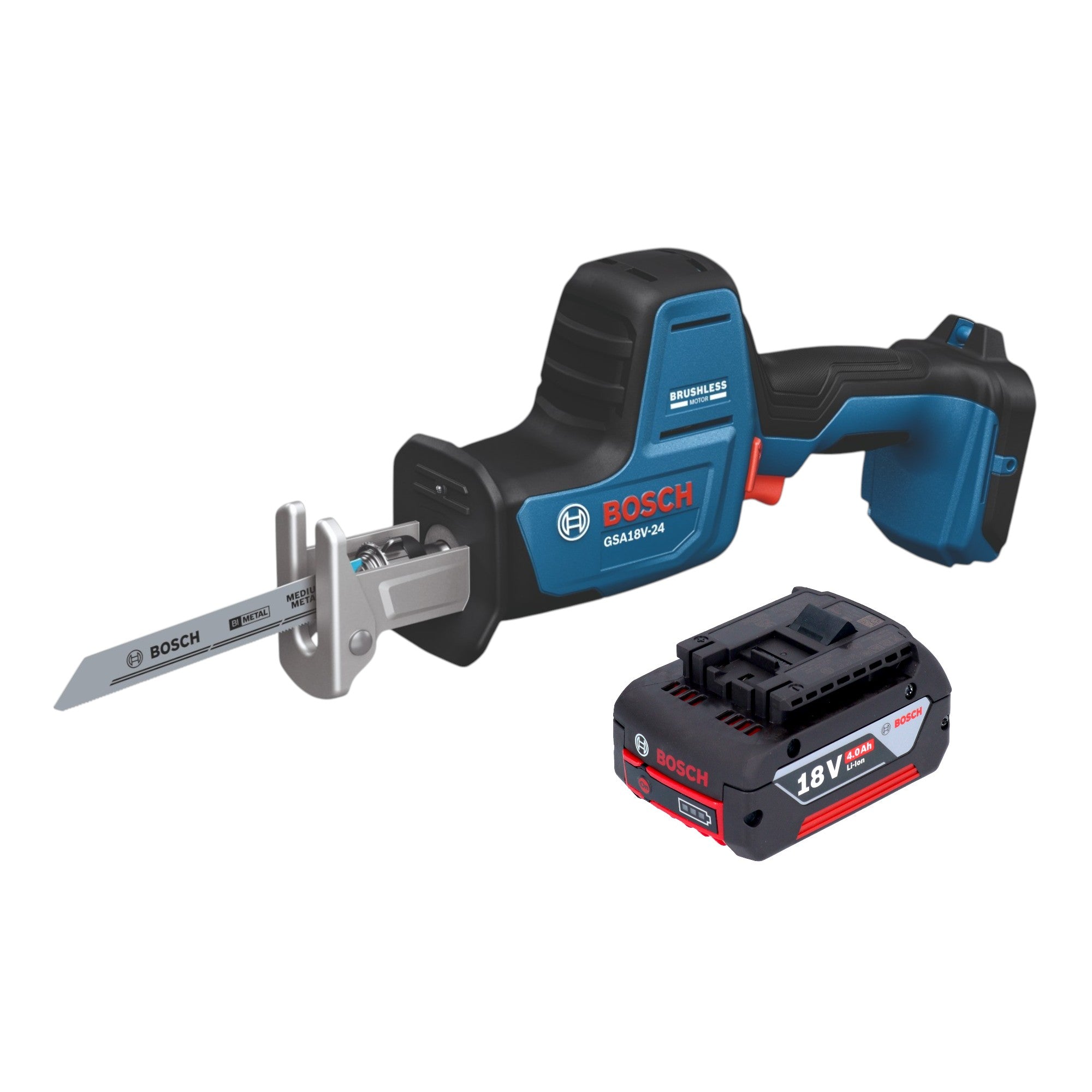 Bosch GSA 18V 24 Professional Akku Saebelsaege 18 V 230 mm Brushless 1x Akku 4 0 Ah ohne Ladegeraet 0 - toolbrothers
