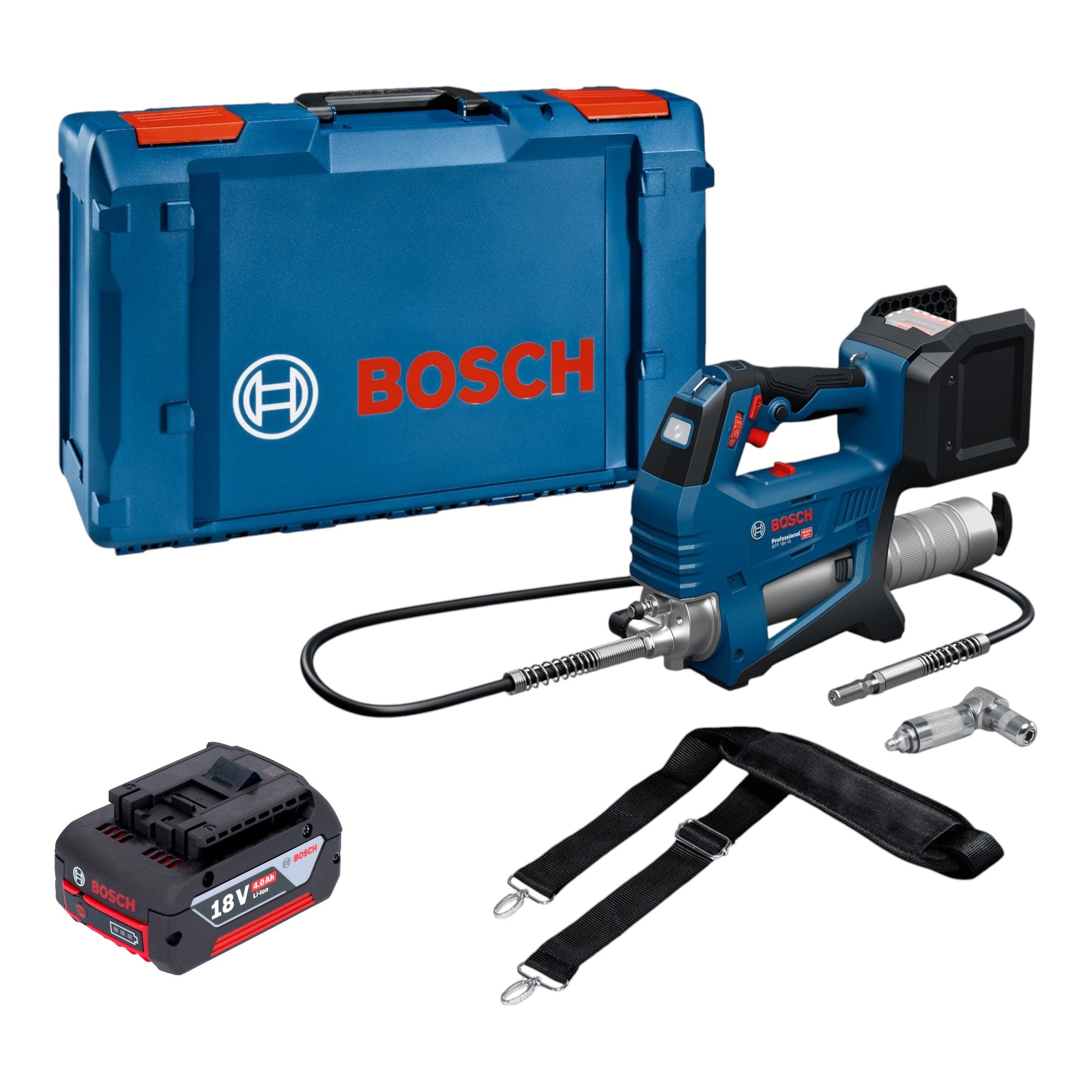 Bosch GFP 18V 10 Akku Fettpresse 18 V 10000 psi 1x Akku 4 0 Ah XL Boxx ohne Ladegeraet 0 - toolbrothers
