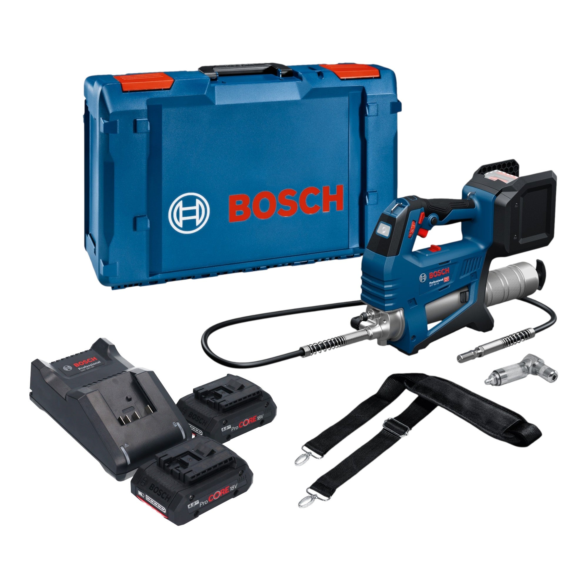 Bosch GFP 18V 10 Akku Fettpresse 18 V 10000 psi 2x ProCORE Akku 4 0 Ah Ladegeraet XL Boxx 0 - toolbrothers