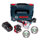 Bosch GWX 18V-10 C Akku Winkelschleifer 18V 125mm brushless X-LOCK + 2x Akku 3,0Ah + Ladegerät + 2x Diamant Trennscheiben X-LOCK 125x22,23mm + L-BOXX - Toolbrothers