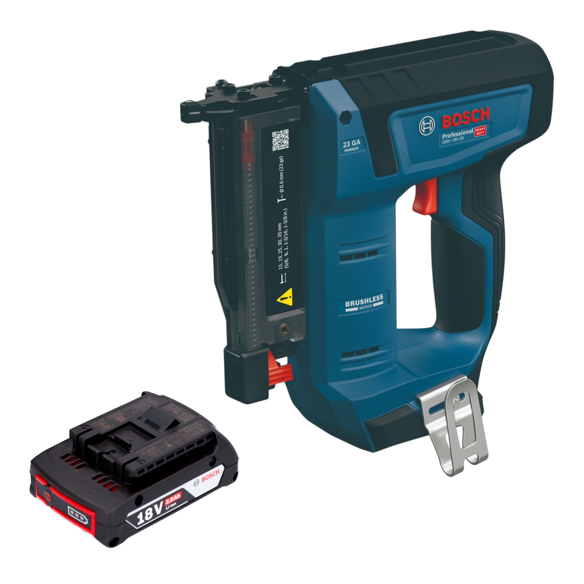 Bosch GNH 18V 35 Akku Holznagler 18 V 0 6 x 15 35 mm Brushless 1x Akku 2 0 Ah ohne Ladegeraet 0 - toolbrothers