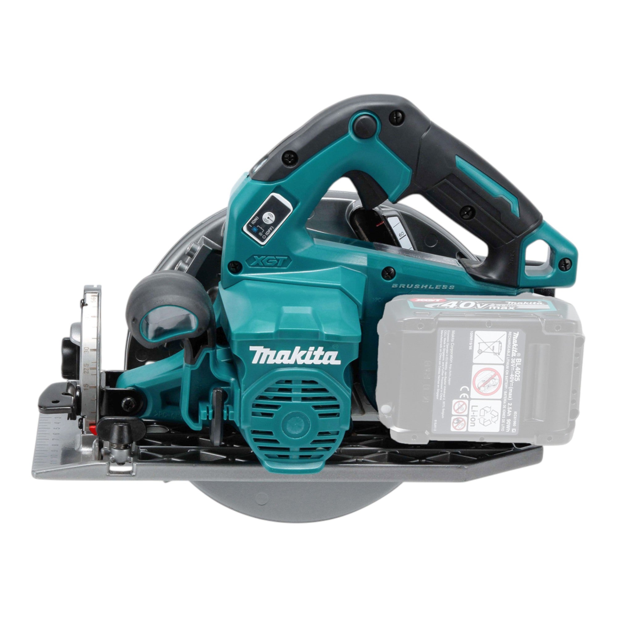 Makita HS 003 GD201 Akku Handkreissaege 40 V max 190 mm Brushless 2x Akku 2 5 Ah Ladegeraet 4 - toolbrothers