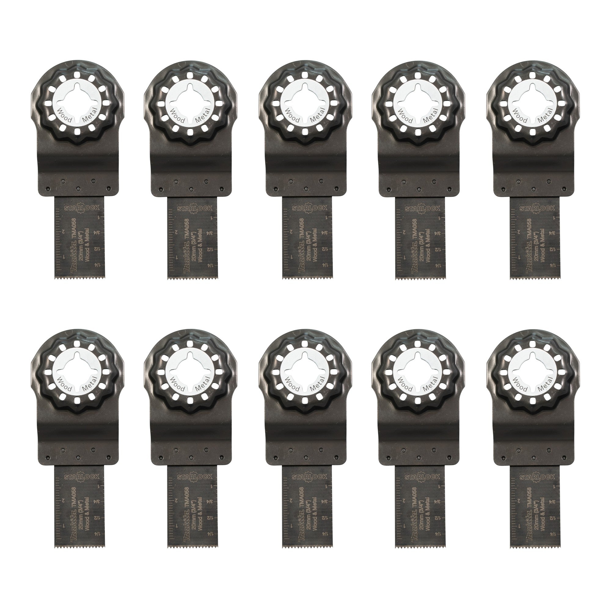 Makita 10x TMA058 Tauchsaegeblatt 20 x 30 mm 10x B 64923 Starlock OIS Plus Max 0 - toolbrothers