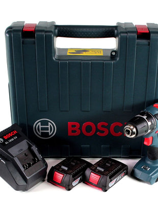 Bosch GSR 18-2-Li Plus Akku Bohrschrauber 63Nm 18V ( 06019E6120 ) + 2x Akku 2,0Ah + Schnellladegerät + Koffer - Toolbrothers