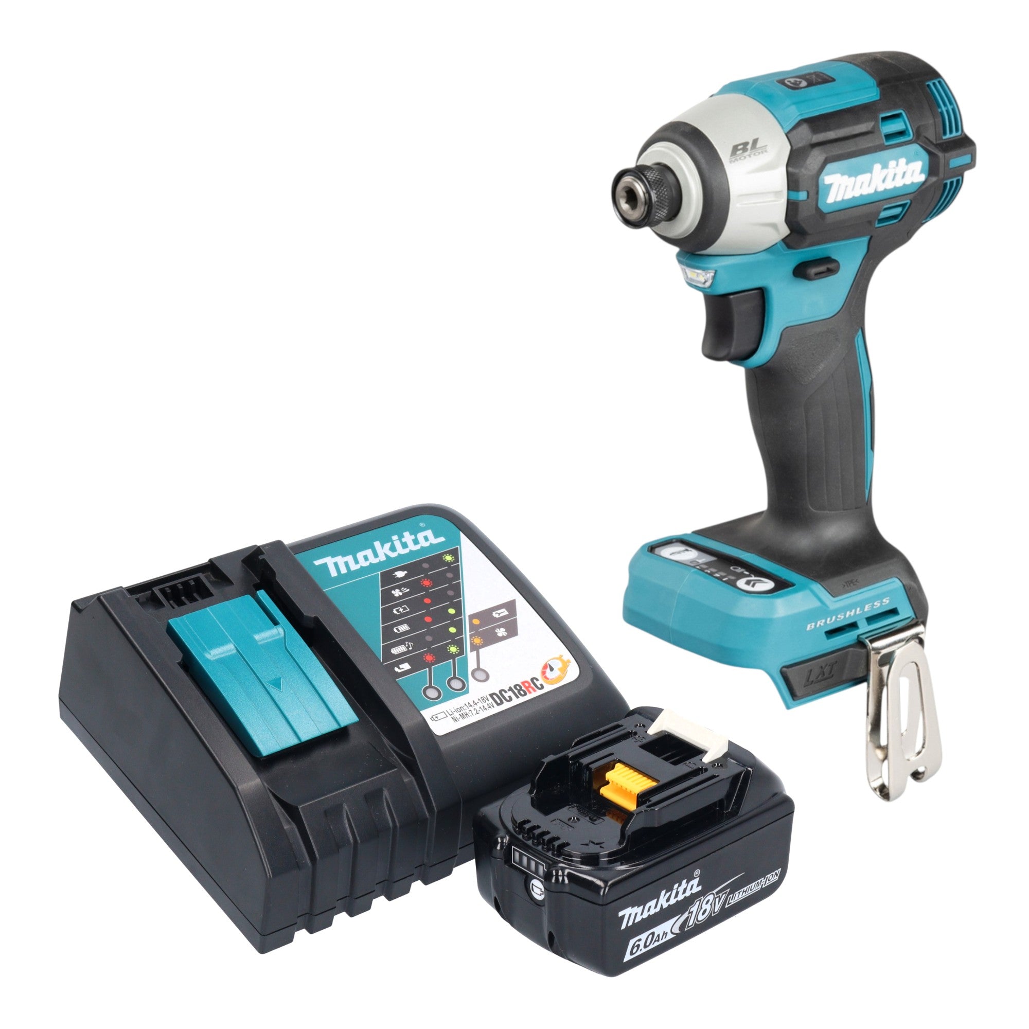 Makita DTD 201 RG1 Akku Schlagschrauber 18 V 210 Nm Brushless 1x Akku 6 0 Ah Ladegeraet 0 - toolbrothers