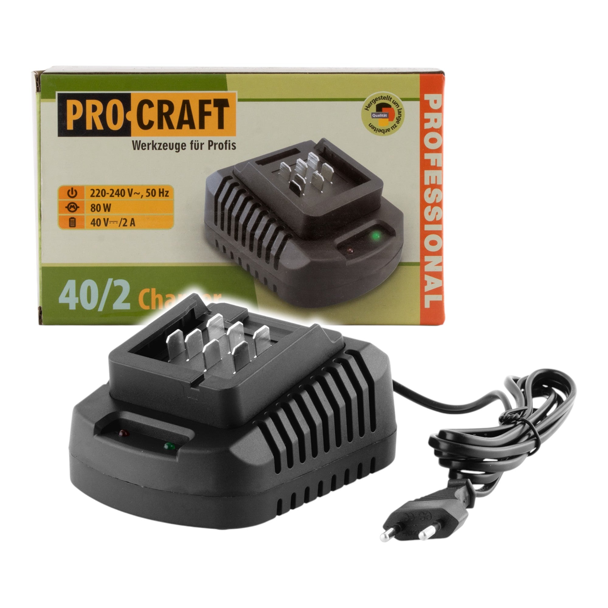 Procraft 40 2 Ladegeraet 2 0 A Ladestrom fuer 20 40 Akkus 0 - toolbrothers