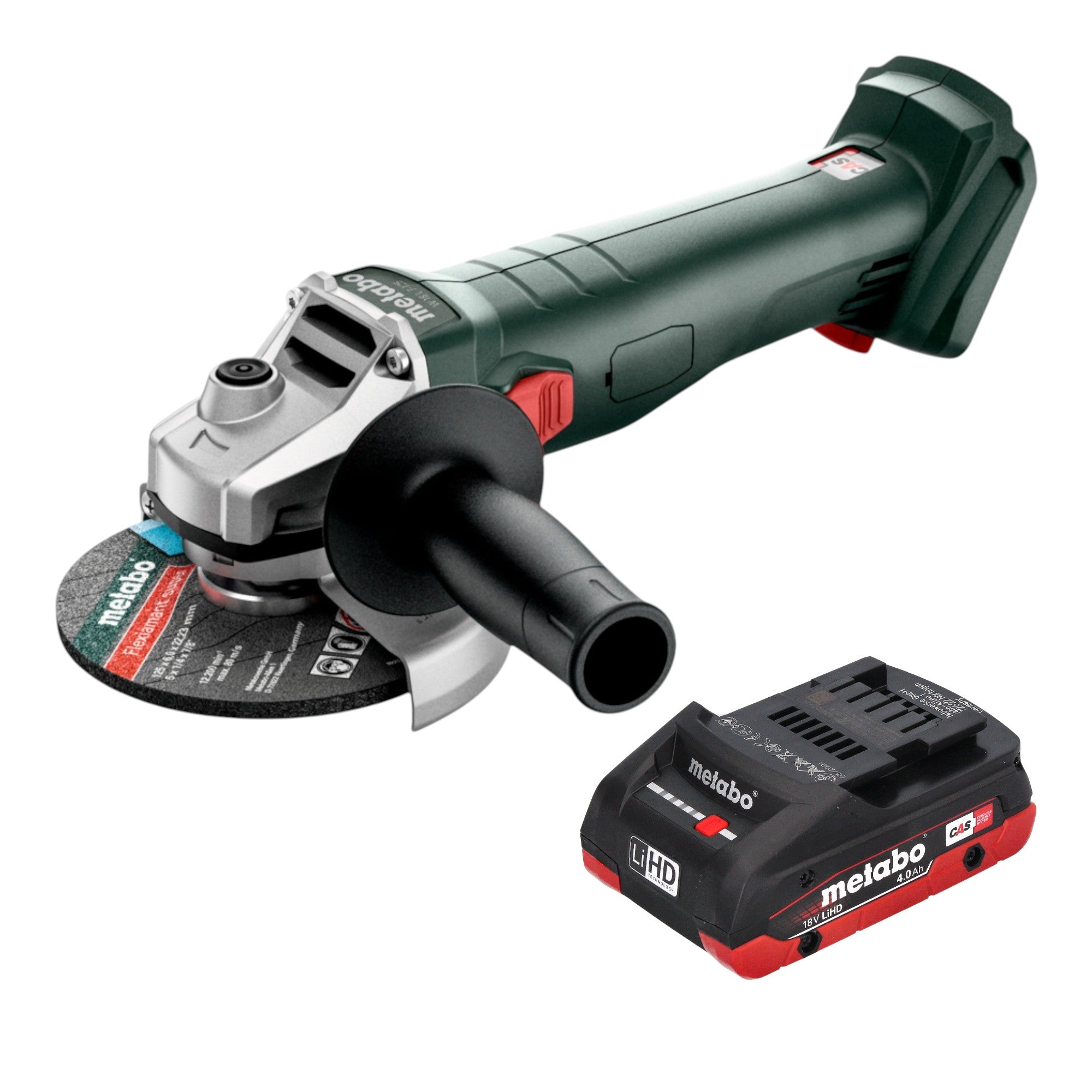 Metabo W 18 7 125 Akku Winkelschleifer 18 V 125 mm 1x LiHD Akku 4 0 Ah ohne Ladegeraet 0 - toolbrothers
