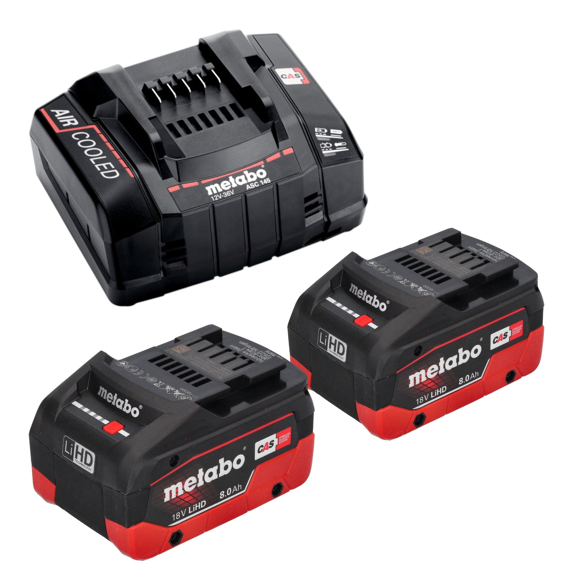 Metabo W 18 7 125 Akku Winkelschleifer 18 V 125 mm 2x LiHD Akku 8 0 Ah Ladegeraet 2 - toolbrothers