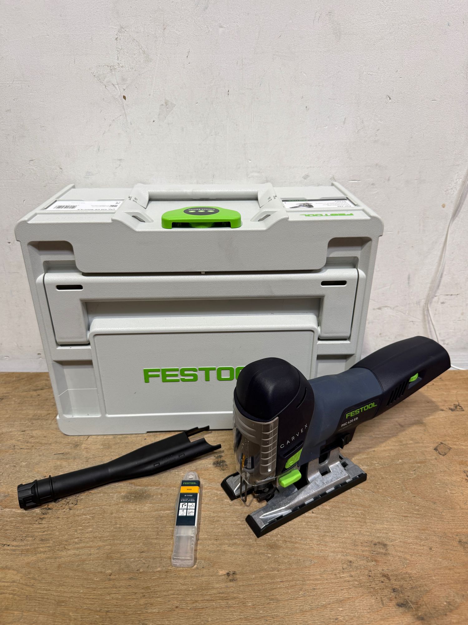Festool PSC 420 EB Basic Akku Pendelstichsaege 18 V 120 mm 576521 Brushless Systainer ohne Akku ohne Ladegeraet Leicht Gebraucht 0 - toolbrothers