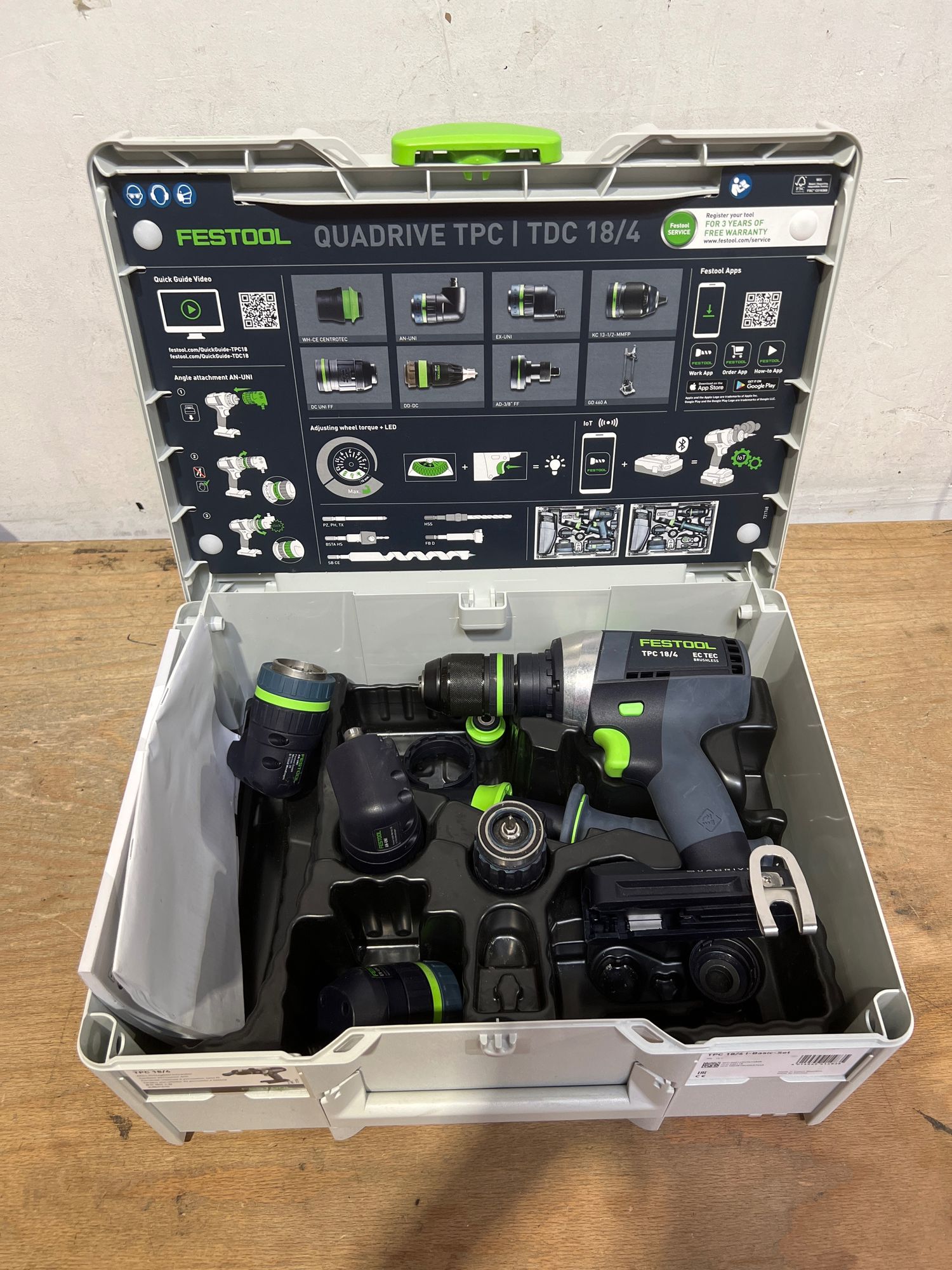Festool TPC 18 4 Basic Set Akku Schlagbohrschrauber 18 V 75 Nm 577625 Brushless Systainer ohne Akku ohne Ladegeraet Leicht Gebraucht 0 - toolbrothers