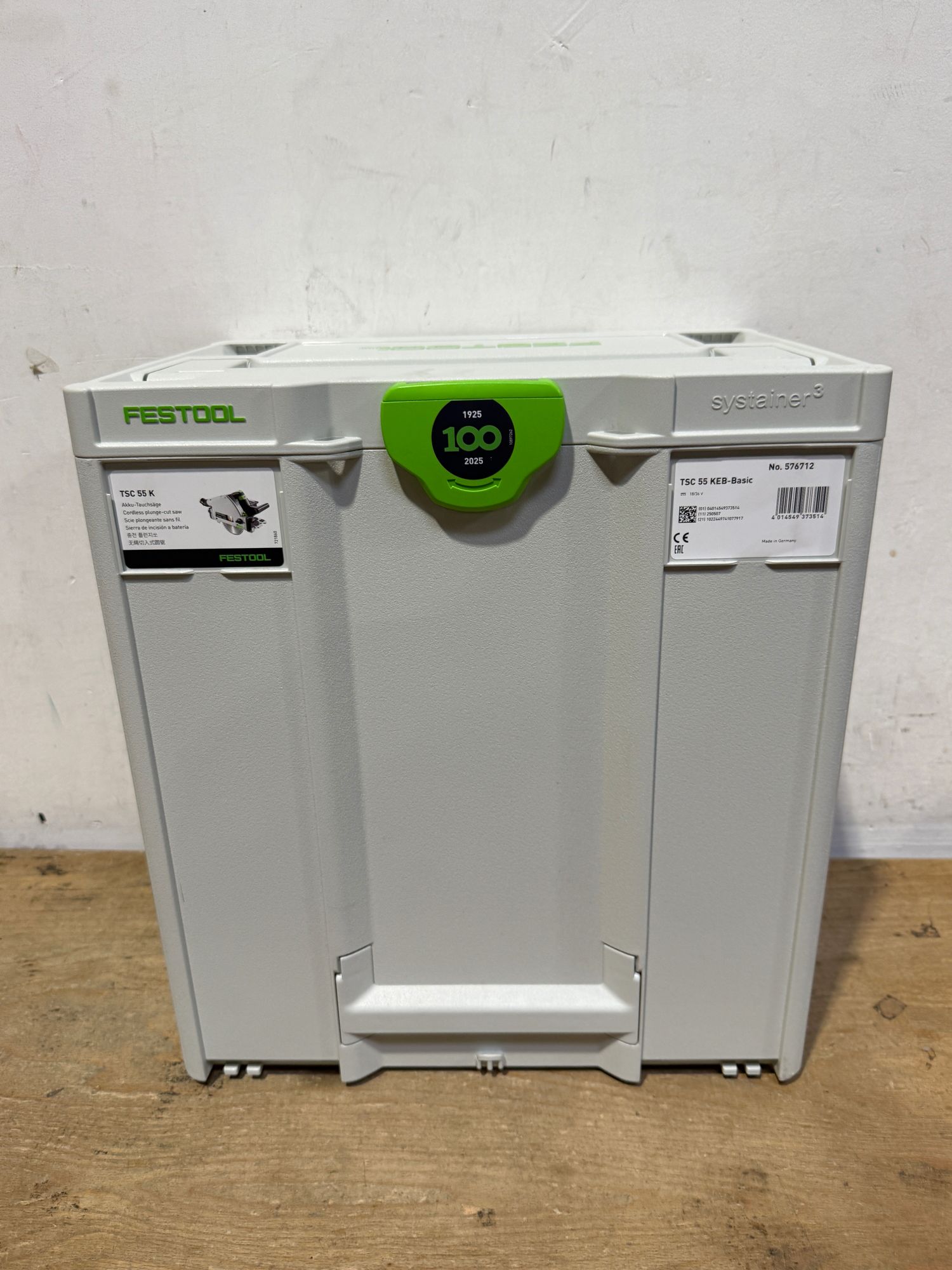 Festool TSC 55 KEB Basic Akku Tauchsaege 18 V 36 V 2x 18 V 160 mm Brushless 576712 Systainer ohne Akku ohne Ladegeraet Nachfolger von 201395 OVP Beschaedigt 3 - toolbrothers