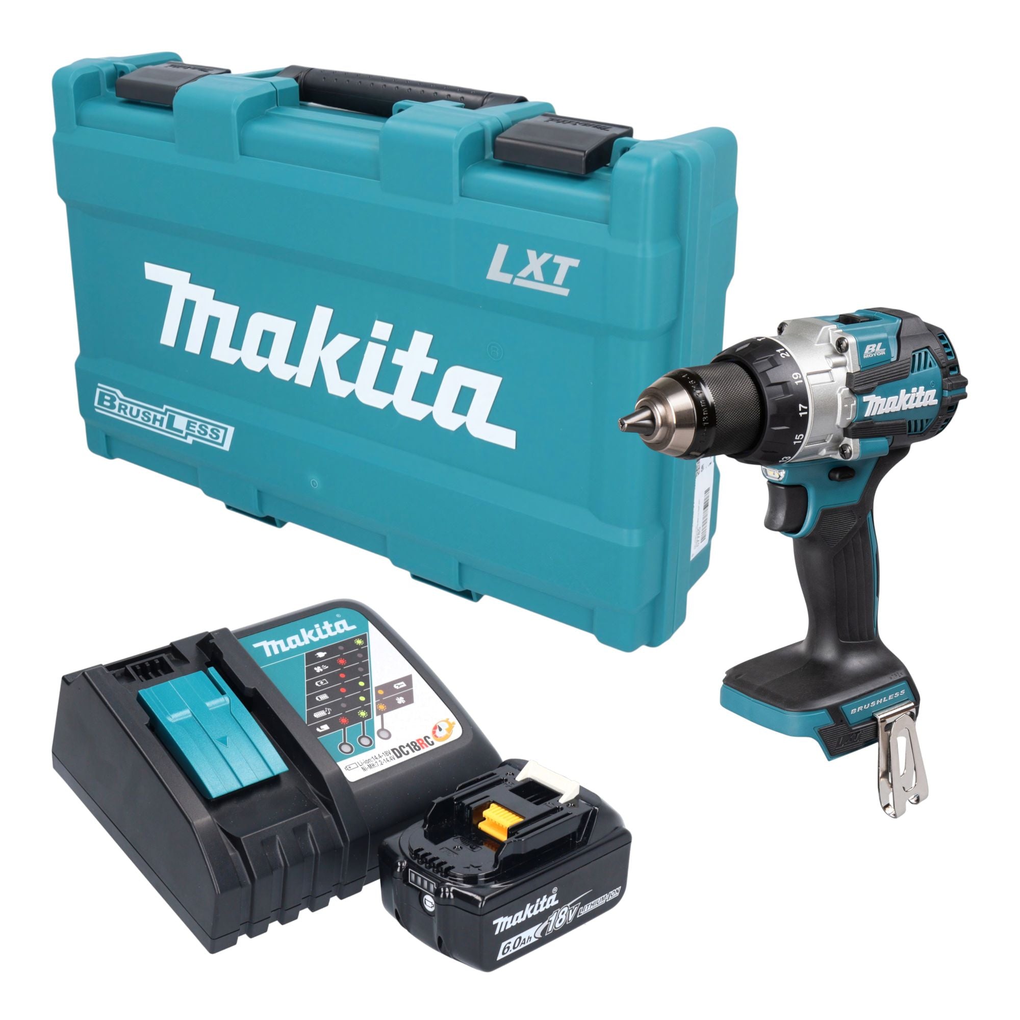Makita DHP 489 RG1K Akku Schlagbohrschrauber 18 V 73 Nm Brushless 1x Akku 6 0 Ah Ladegeraet Koffer 0 - toolbrothers