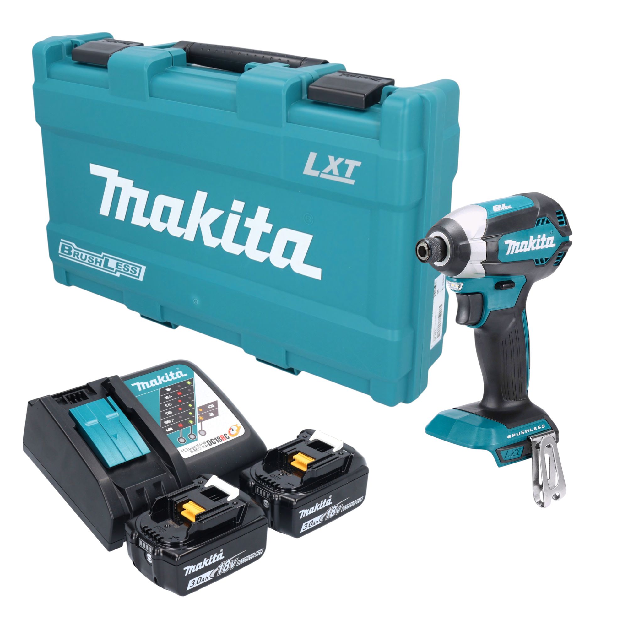 Makita DTD 153 RFK Akku Schlagschrauber 18 V 170 Nm 1 4 Brushless 2x Akku 3 0 Ah Ladegeraet Koffer 0 - toolbrothers
