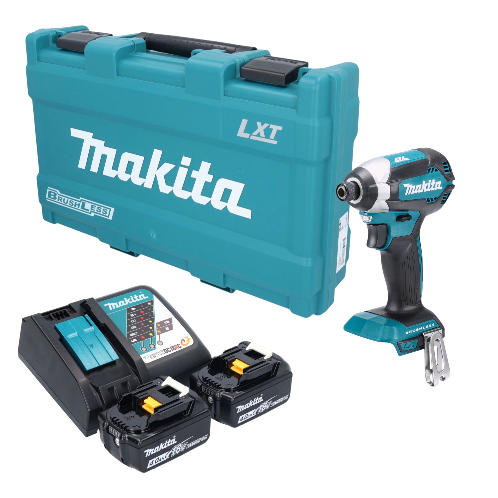 Makita DTD 153 RMK Akku Schlagschrauber 18 V 170 Nm 1 4 Brushless 2x Akku 4 0 Ah Ladegeraet Koffer 0 - toolbrothers