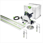 Festool TS 55 REBQ-PLUS-FS Tauchsäge 1200W 160 mm + 2x Zwinge + 1x FS 1400/2 + Systainer - Toolbrothers