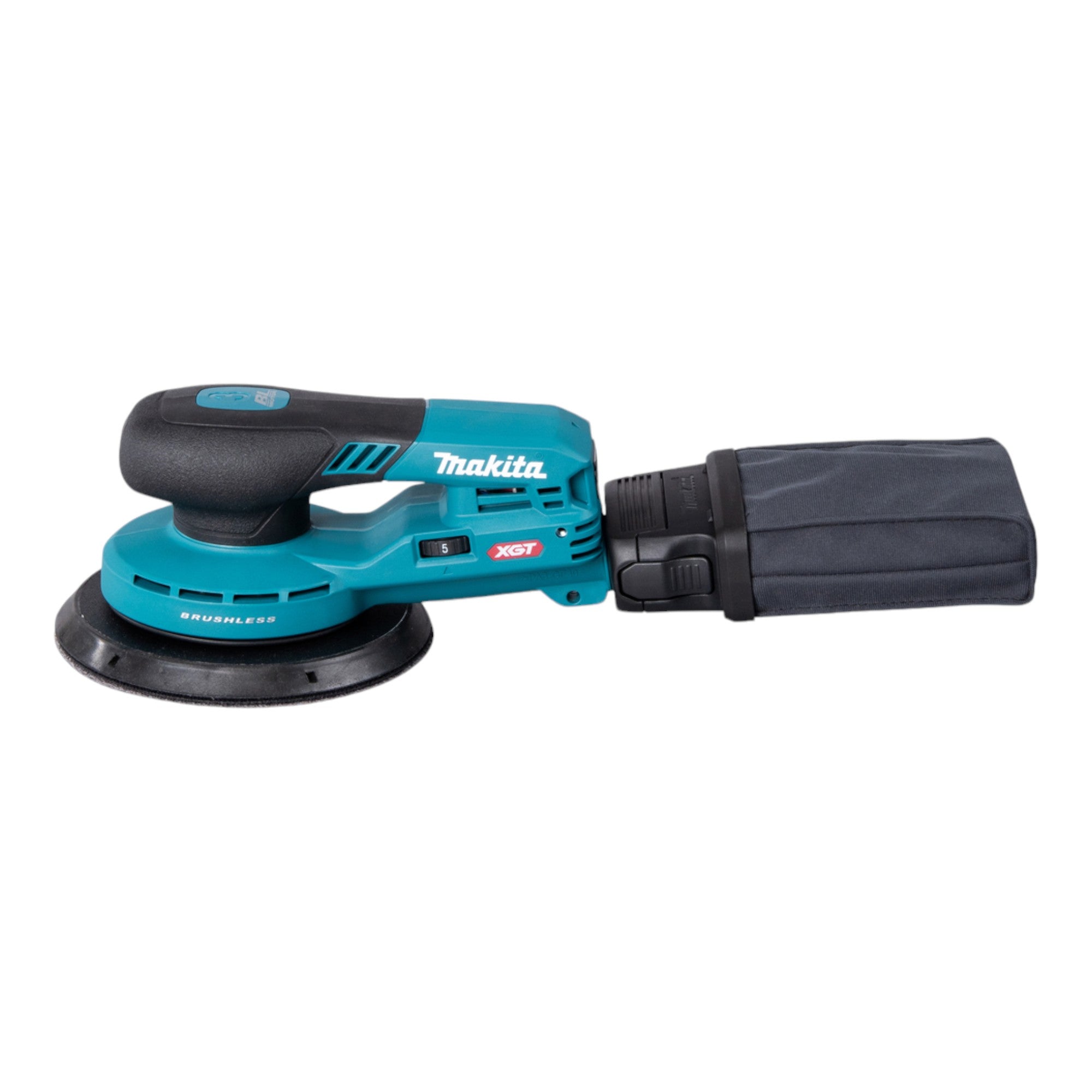 Makita BO 004 CGU101 Akku Exzenterschleifer 40 V max 150 mm 3 0 mm Hub Brushless 1x Akku 4 0 Ah Ladegeraet Makpac 1 - toolbrothers