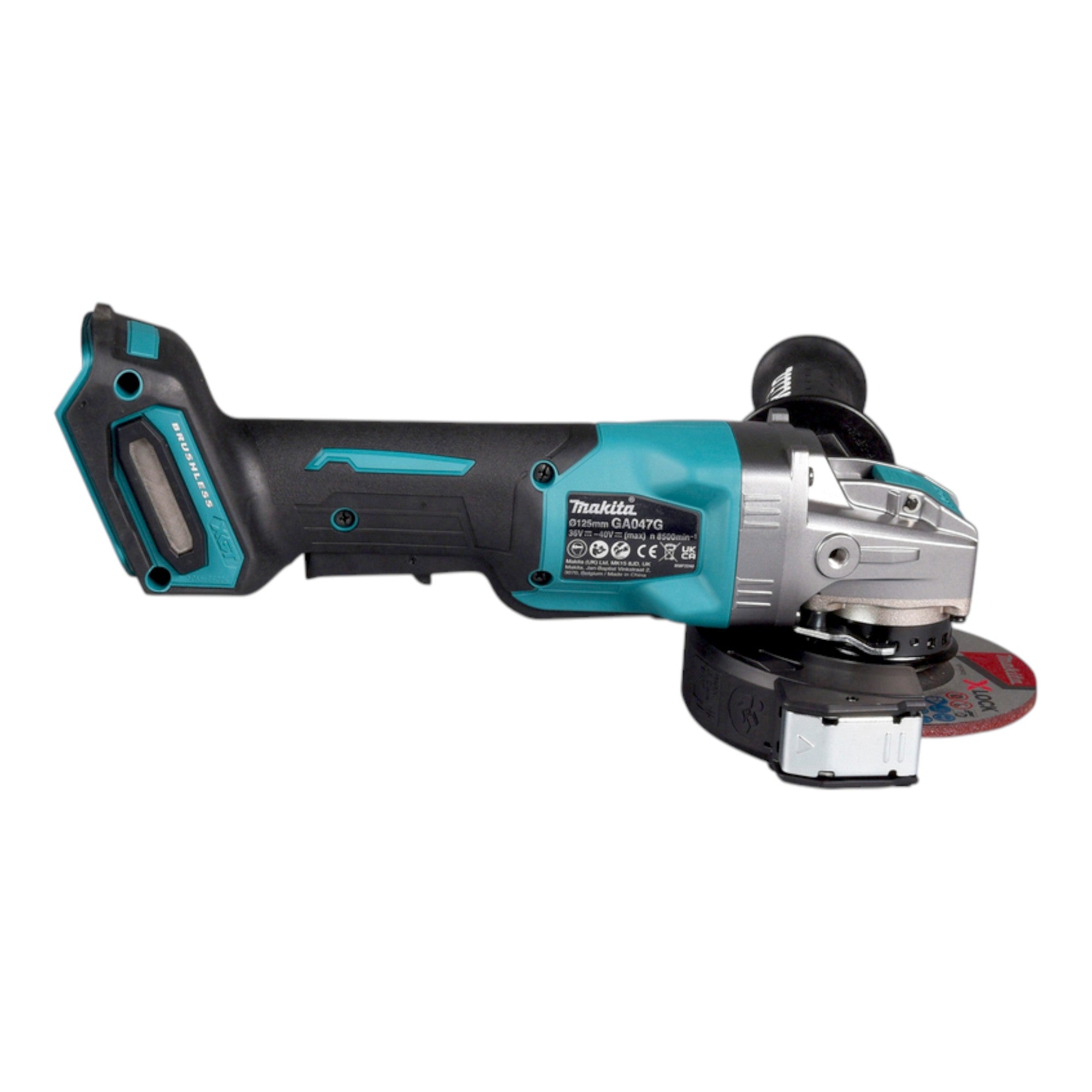 Makita GA 047 GU101 Akku Winkelschleifer 40 V max 125 mm X LOCK Brushless 1x Akku 4 0 Ah Ladegeraet 4 - toolbrothers