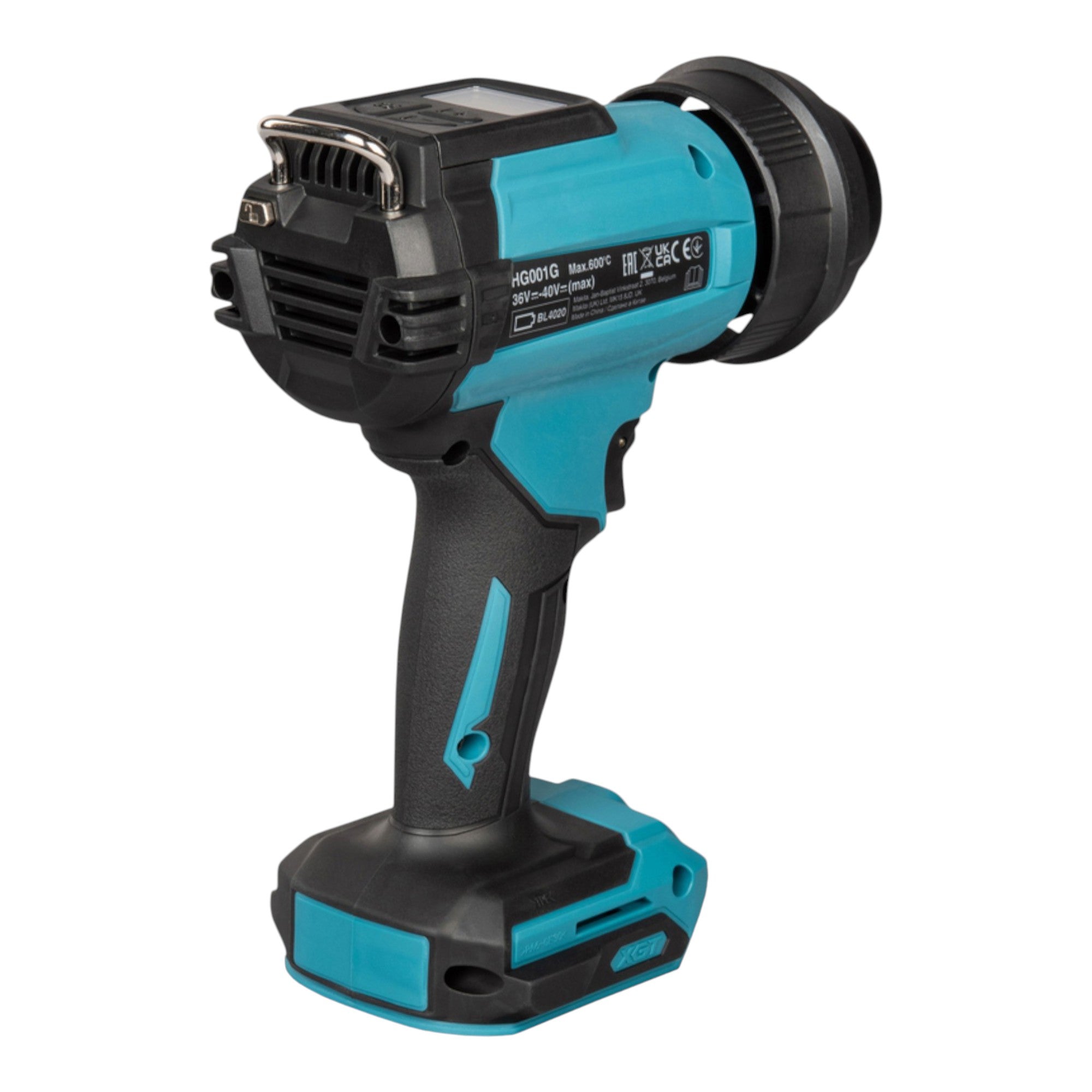Makita HG 001 GU101 Akku Heissluftgeblaese 40 V max 600 C 1x Akku 4 0 Ah Ladegeraet Koffer 2 - toolbrothers