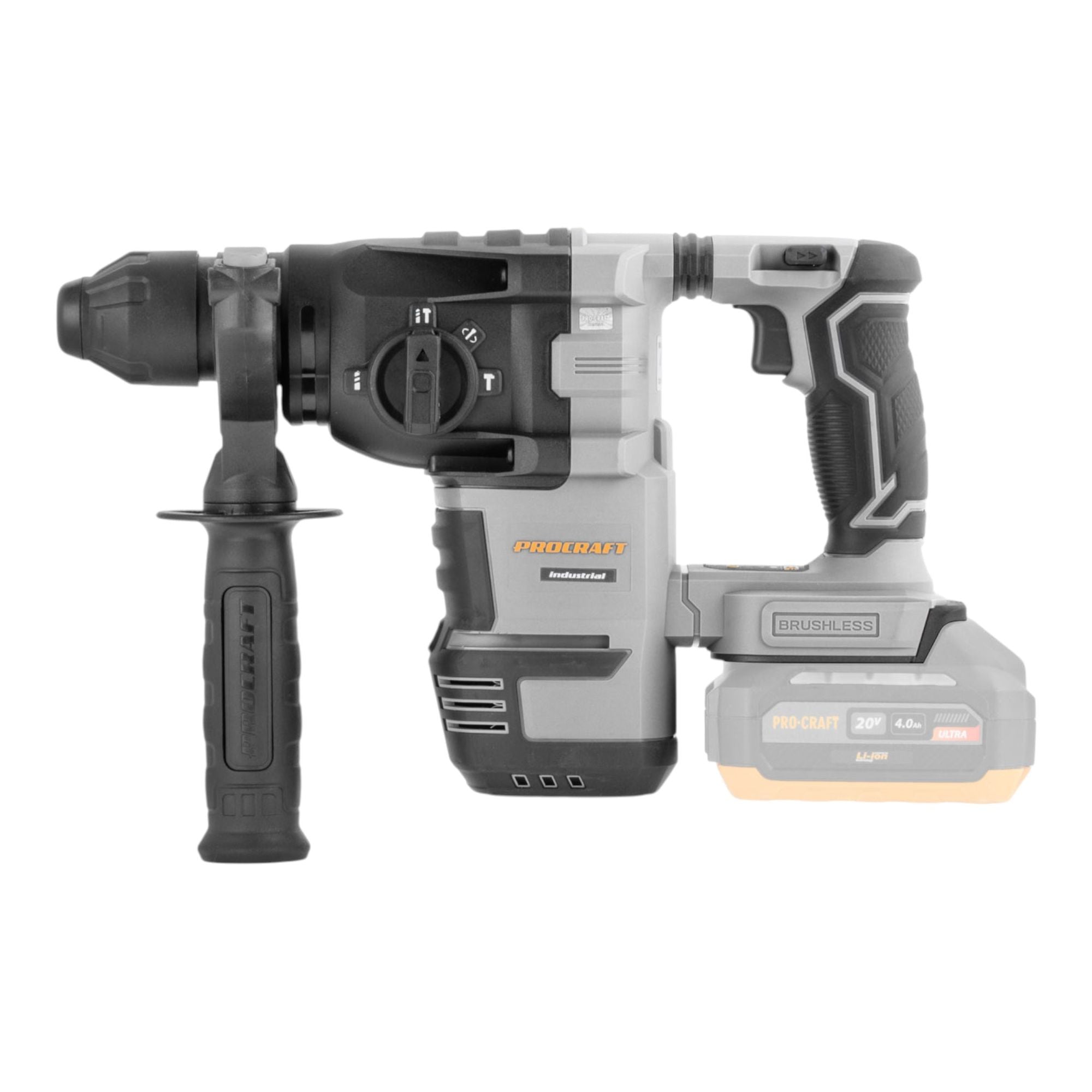 Procraft Industrial HD30A BB Akku Kombihammer 20 V 3 2 J SDS plus Brushless Solo ohne Akku ohne Ladegeraet 2 - toolbrothers