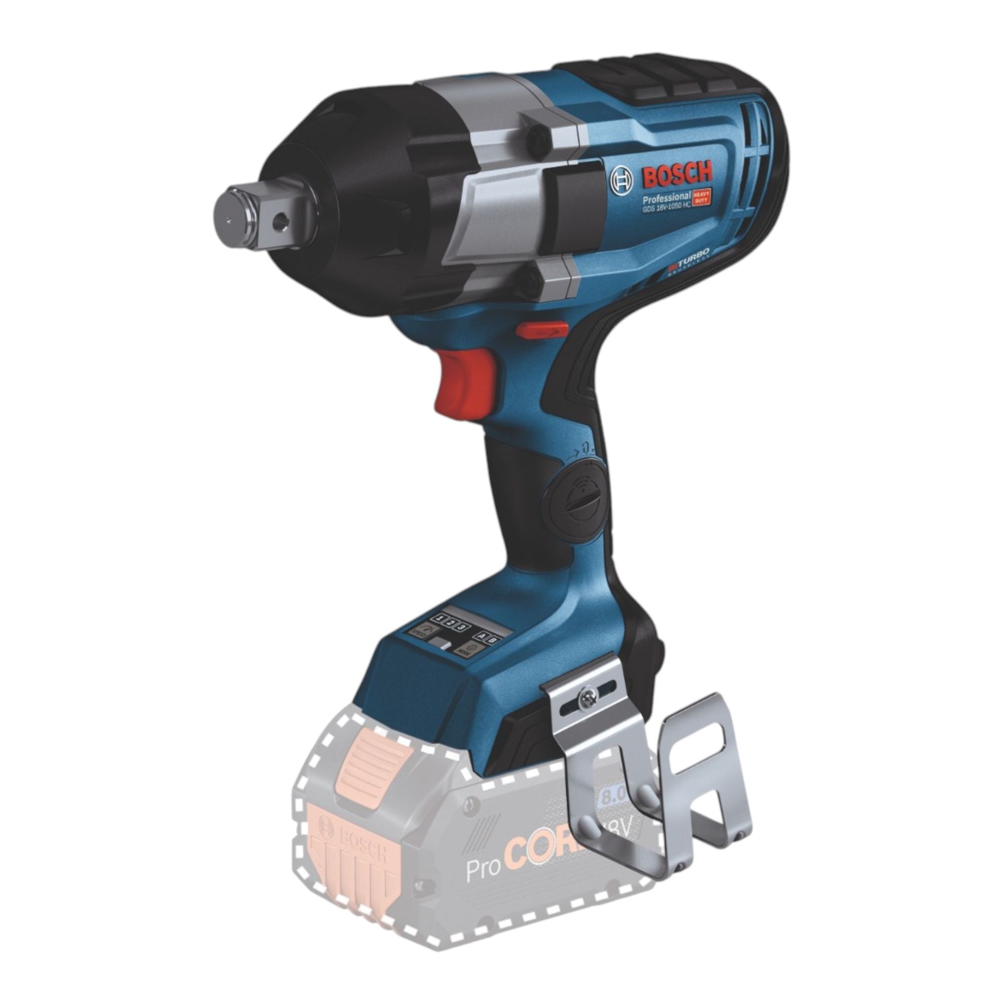 Bosch GDS 18V 1050 HC Professional Akku Schlagschrauber 18 V 1050 Nm 3 4 BITURBO 06019J8202 2x Akku 8 0 Ah Ladegeraet L Boxx 1 - toolbrothers