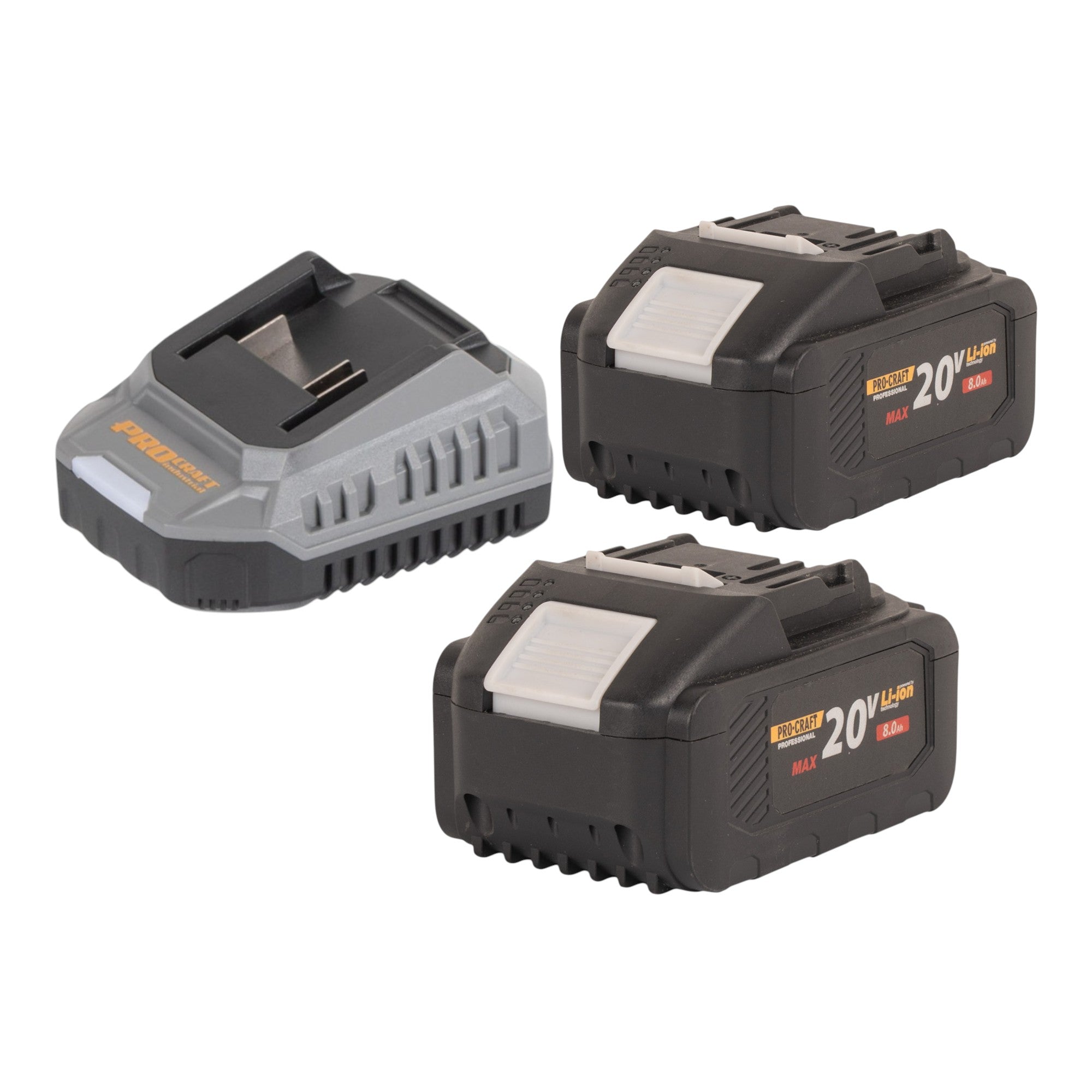 Procraft Industrial HD20B BB Akku Kombihammer 20 V 5 J SDS plus Brushless 2x Akku 8 0 Ah Ladegeraet 2 - toolbrothers