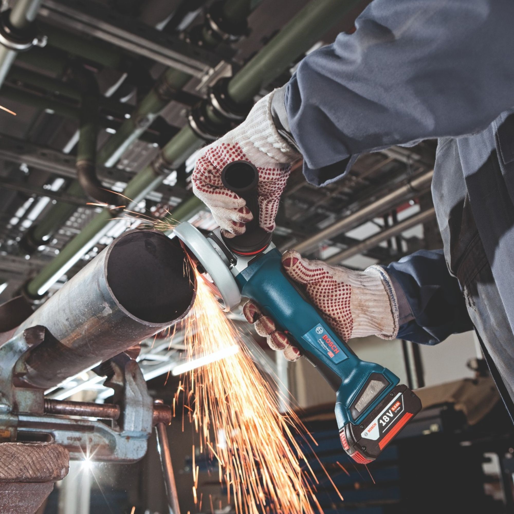 Bosch GWX 18V 10 P Professional Akku Winkelschleifer 18 V 125 mm X LOCK Brushless 1x Akku 4 0 Ah L Boxx ohne Ladegeraet 4 - toolbrothers