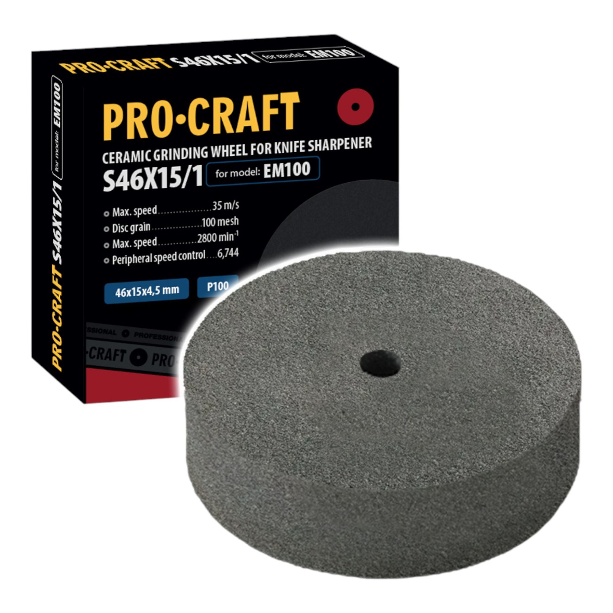 Procraft S46X15 1 Schleifscheibe P100 fuer Procraft EM100 Messerschaerfer 1 - toolbrothers