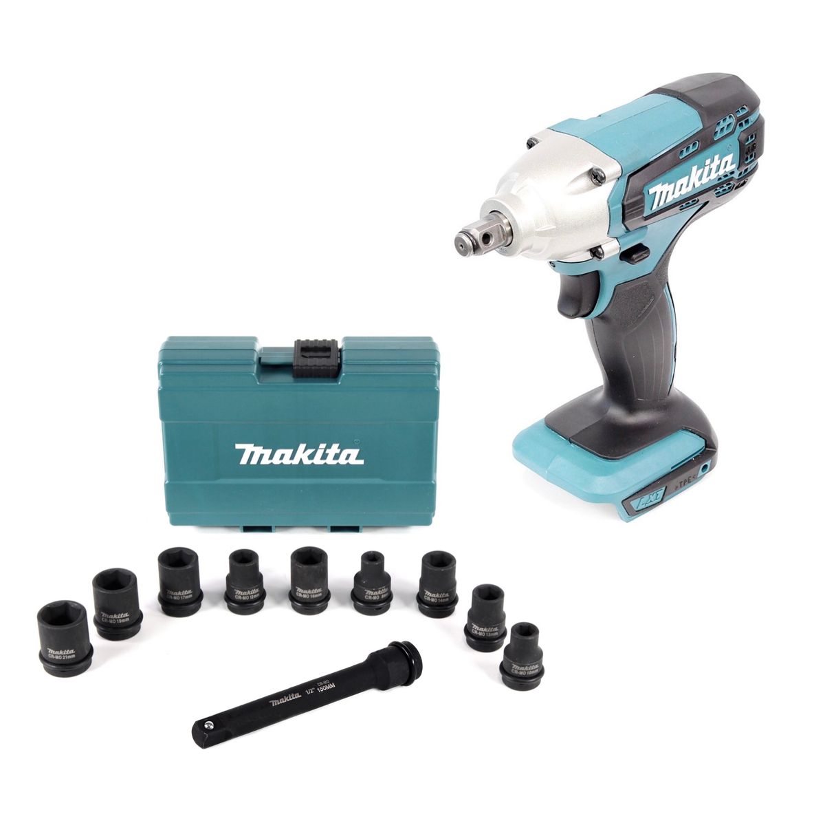 Makita Coffret comportant 9 douilles pour boulonneuses à chocs 1/2" ( B-66232 )