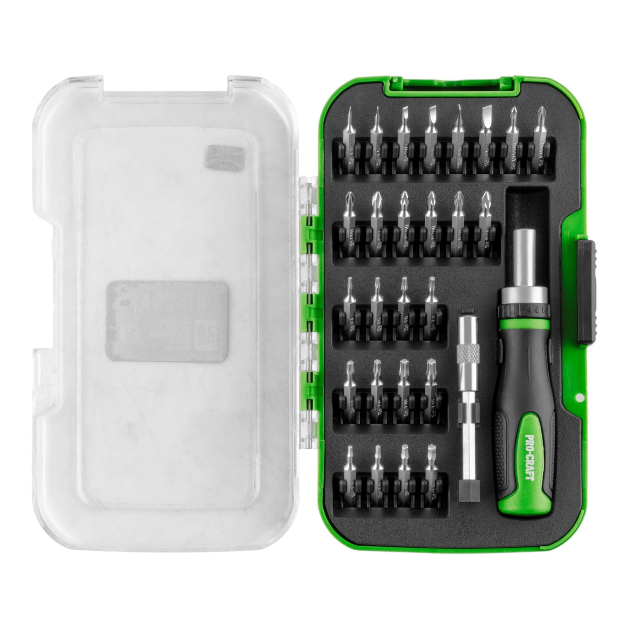 Procraft PRSS 28 Bit Set 28 tlg 28 mm Phillips Pozidriv Torx Hex Schlitz 2 - toolbrothers