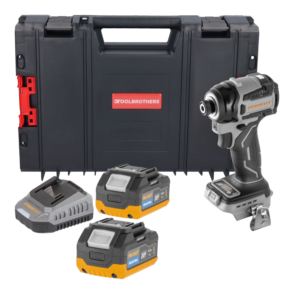 Procraft ID20Abb Clé à choc sans fil 20 V 180 Nm 1/4" Solo - sans batterie, sans chargeur