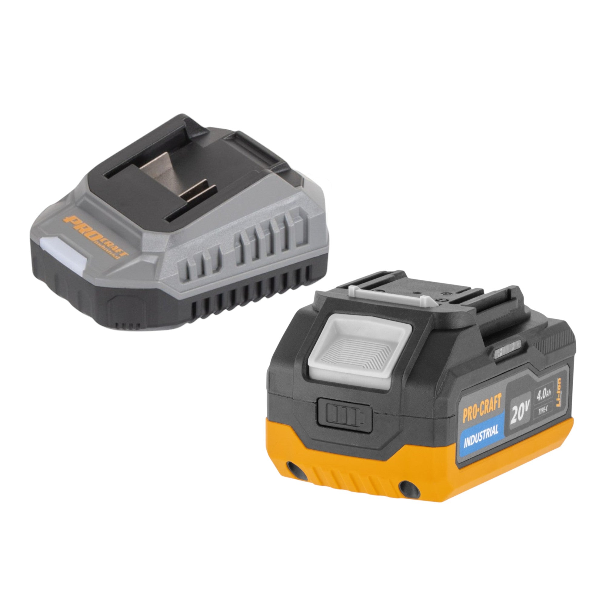 Procraft Industrial AG125Abb Akku Winkelschleifer 20 V 125 mm Brushless 1x Akku 4 0 Ah Ladegeraet 3 - toolbrothers