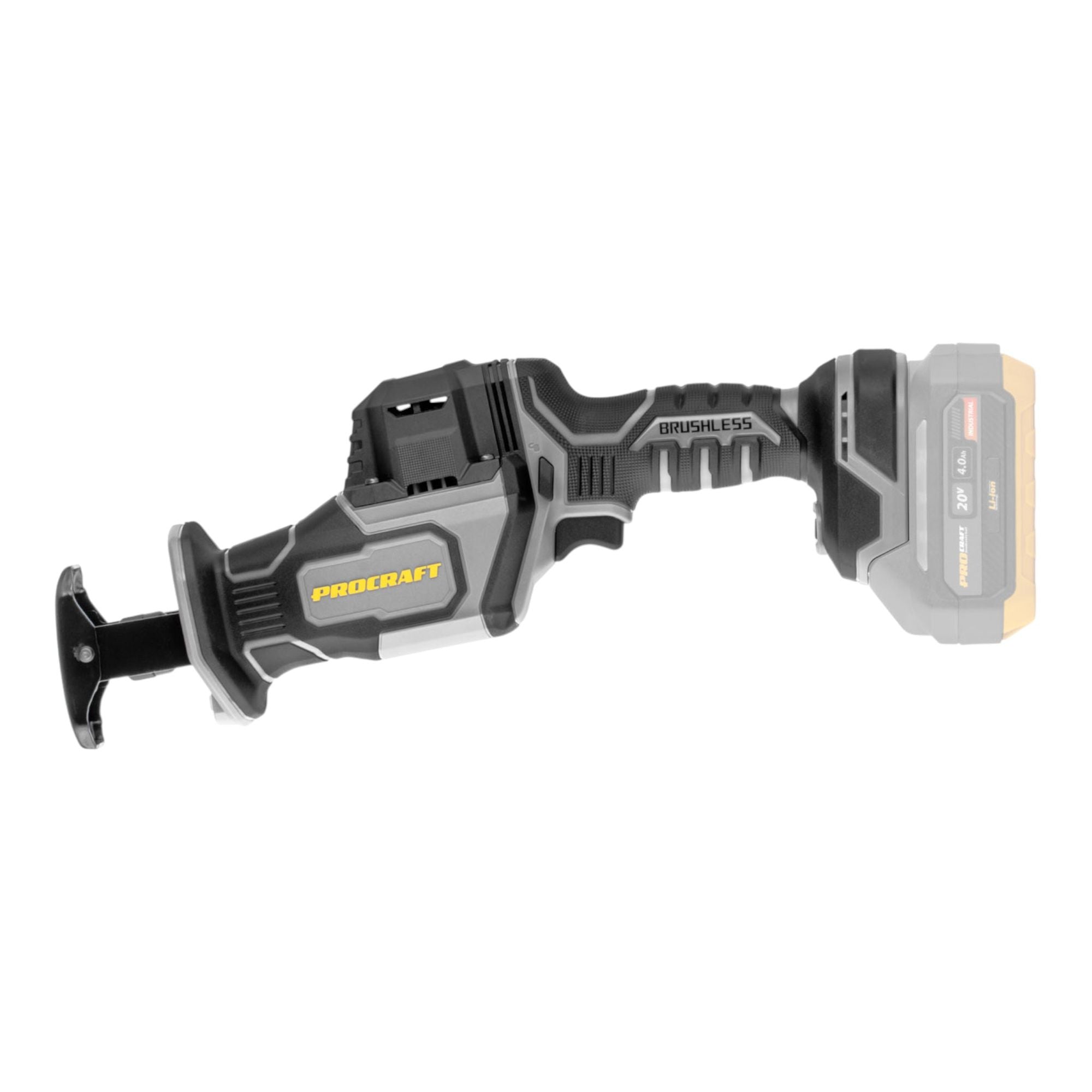 Procraft Industrial RS20Abb Recipro Saebelsaege 20 V Brushless 2x Akku 4 0 Ah Ladegeraet 2 - toolbrothers