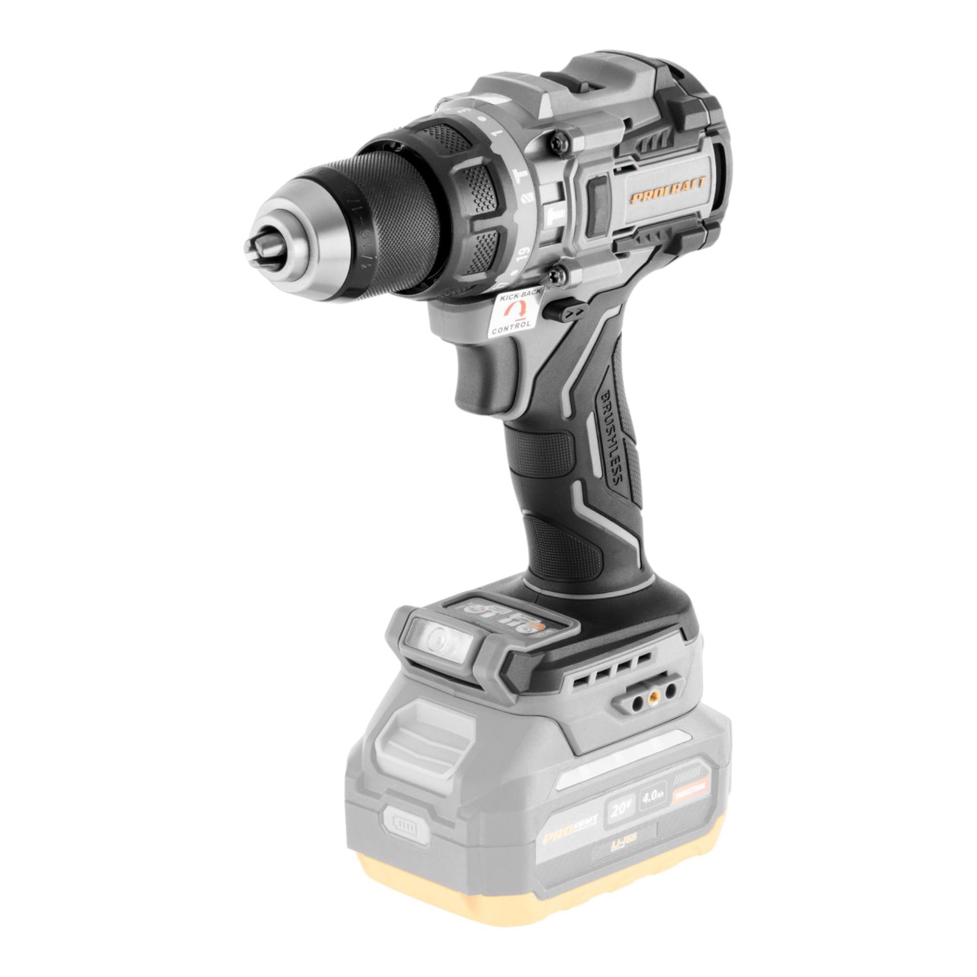 ProCraft Industrial CD20C BB Akku Schlagbohrschrauber 20 V 120 Nm Brushless 1x Akku 4 0 Ah Ladegeraet RHINO Toolcase 1 - toolbrothers